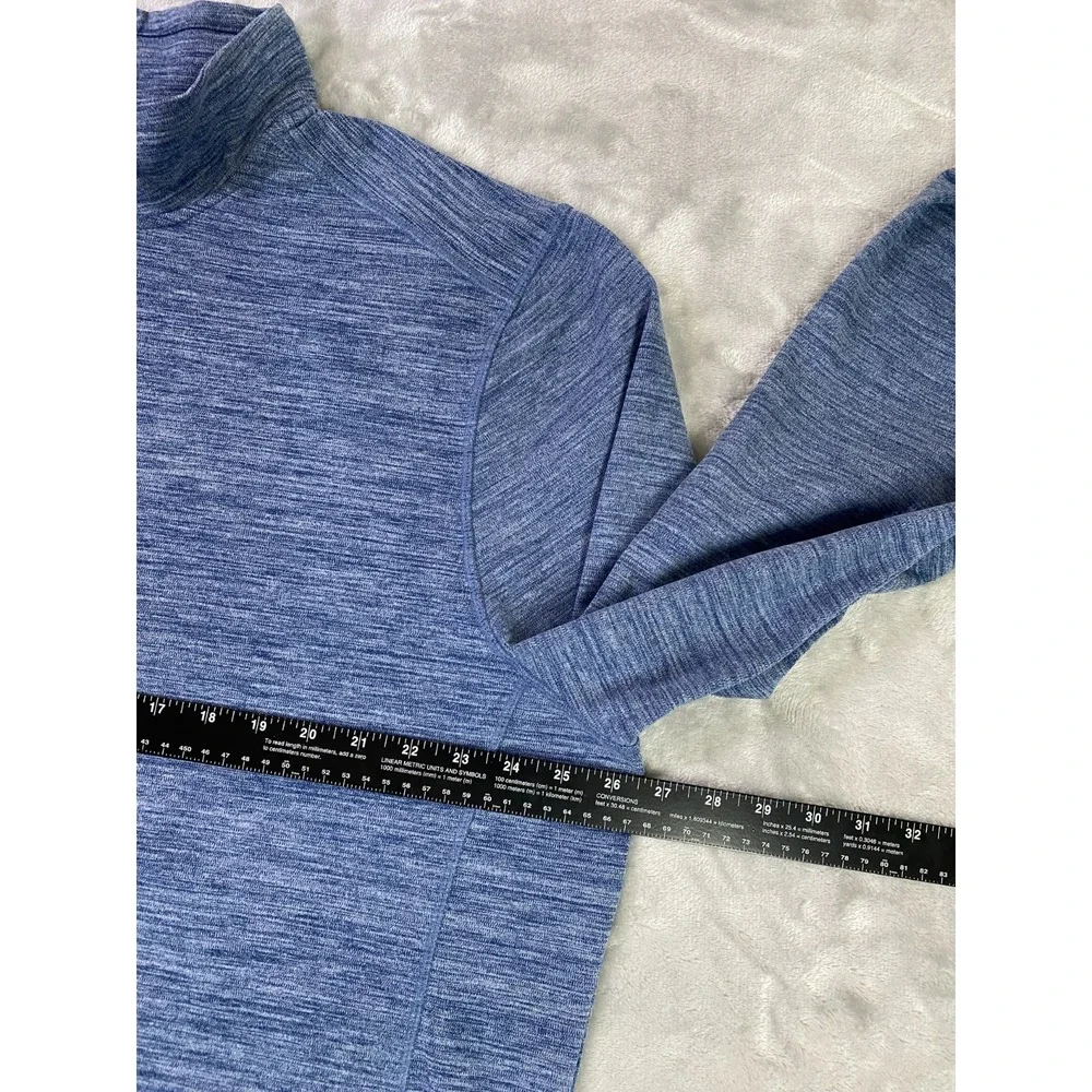Avalanche Quarter Zip Pullover Mens XXL Blue Heather Outdoor Performance Sweater